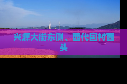 兴源大街东侧、西代固村西头