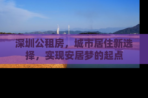 深圳公租房，城市居住新选择，实现安居梦的起点