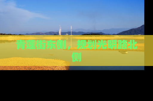 青莲街东侧，规划光明路北侧